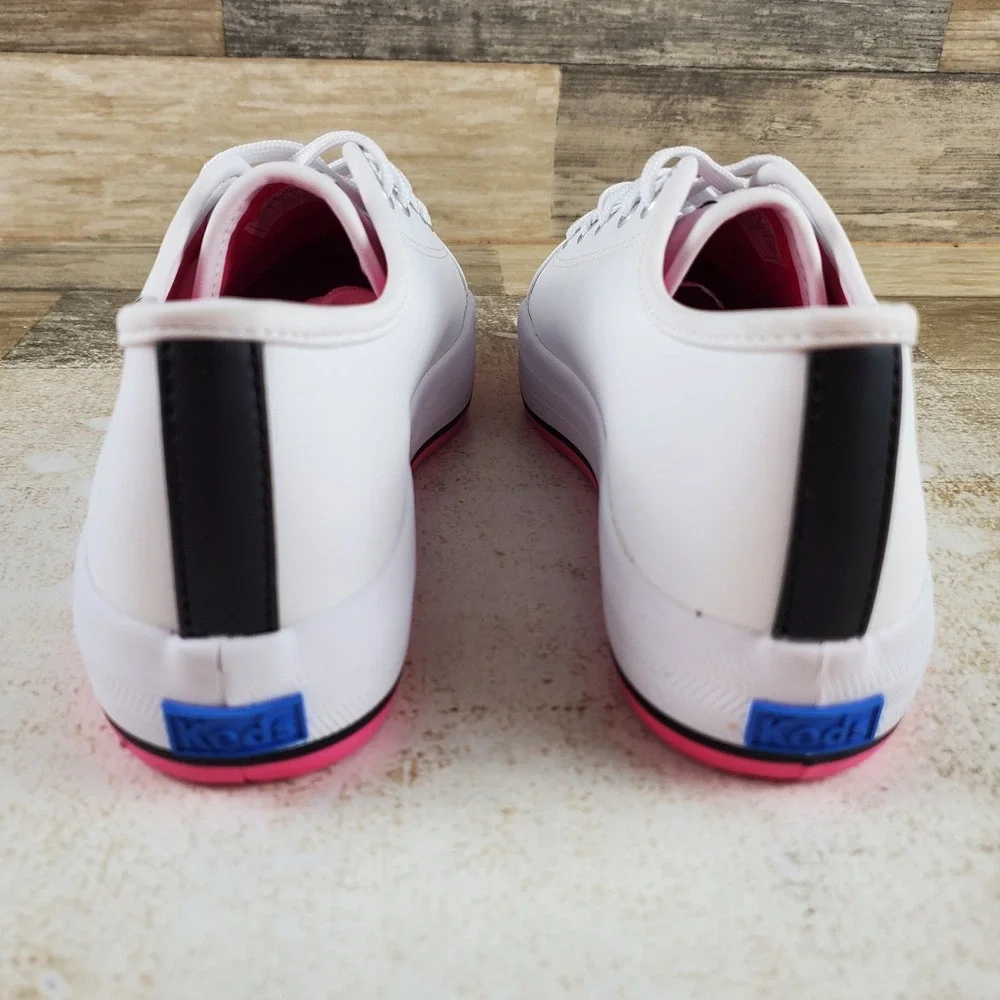 Keds Triple Up Girls Shoes Sz 3 White Foxing Strip Lace Up Platform Sneakers